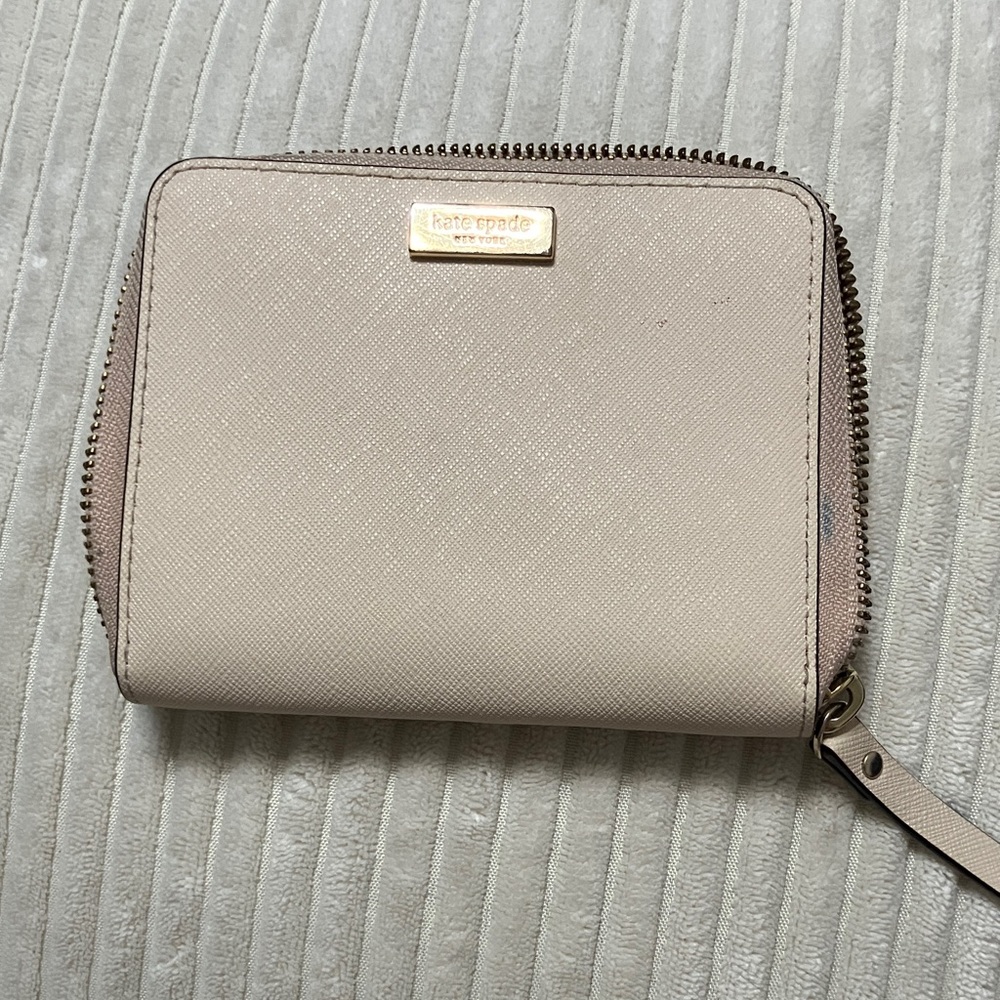Authentic Kate Spade Powder-Pink Zip-Around Wallet